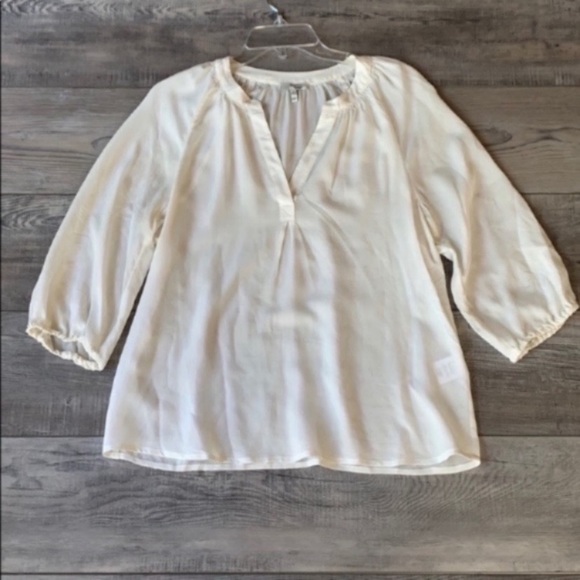 off white peasant blouse